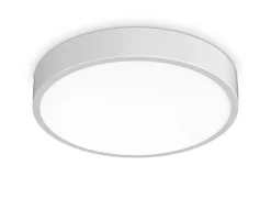 Ideal lux ray pl d40 plafoniera da bagno led 26w 3000k 4000k bianca ip44