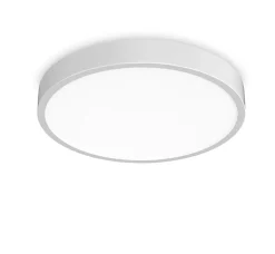 Ideal lux ray pl d60 plafoniera da bagno led 3000k 4000k bianca ip44