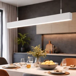 Ideal lux steel lampadario orizzontale da cucina bianco led 4000k