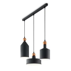 Ideal lux triade sp3 lampadario antracite