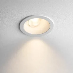Ideal lux virus faretto da incasso led tondo 3w 3000k bianco