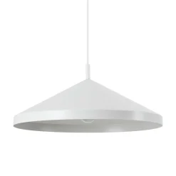 Ideal lux yurta sp1 d50 grande lampadario pendente da cucina cono bianco