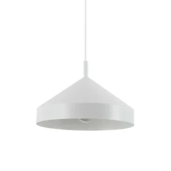 Ideal lux yurta sp1 d30 lampadario bianco per cucina design cono 30cm