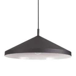 Ideal lux yurta sp1 d 50 lampadario cono nero per cucina