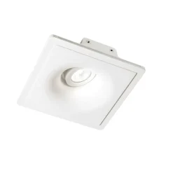 Ideal lux zephyr fi d20 faretto gesso incasso per controsoffitto gu10 220v orientabile
