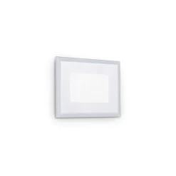 Indio ideal lux piccolo segnapasso da incasso per esterno led 3000k ip65 impermeabile bianco