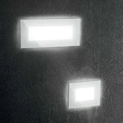 Indio fi 8w ideal lux segnapasso led 8w 3000k per esterno ip65 bianco da incasso