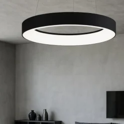 Inner-r vivida 80 lampadario nero led 80w 3000k 4000k dimmerabile