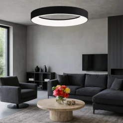 Inner-r vivida 80 lampadario nero led 80w 3000k 4000k dimmerabile