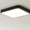 Inner-s plafoniera 60 nera quadrata 50w 3000k 4000k dimmerabile vivida