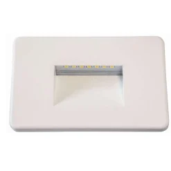Intro top light segnapasso bianco per esterno da incasso a parete led 2w cct ip65