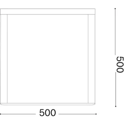 Ipotesi pt h50 ideal lux lampada per esterno 50cm nero ip44