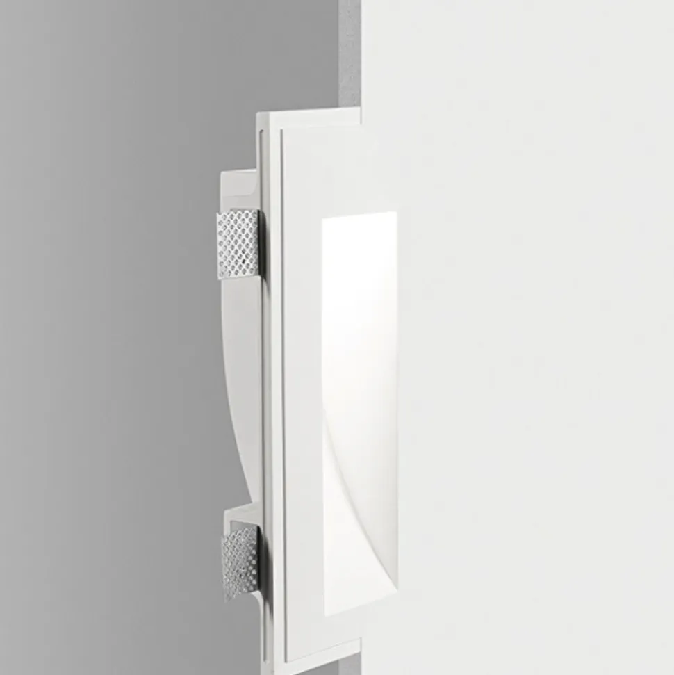 Isyluce faretto segnapasso gesso da incasso a scomparsa per scale