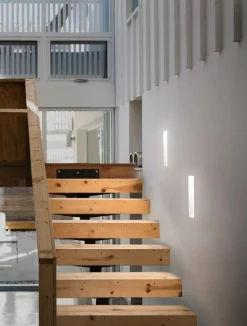 Isyluce faretto segnapasso gesso da incasso a scomparsa per scale