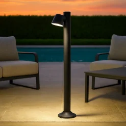 Isyluce lampione orientabile da giardino antracite moderno