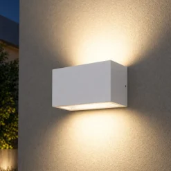 Isyluce metro applique da esterno 24w 3000k bianco moderna