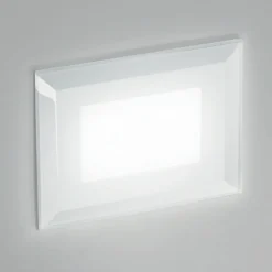 Isyluce segnapasso di vetro led 3w 3000k per esterno da incasso