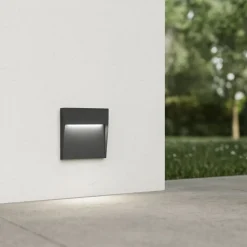 Isyluce segnapasso led 6w 3000k per esterno antracite