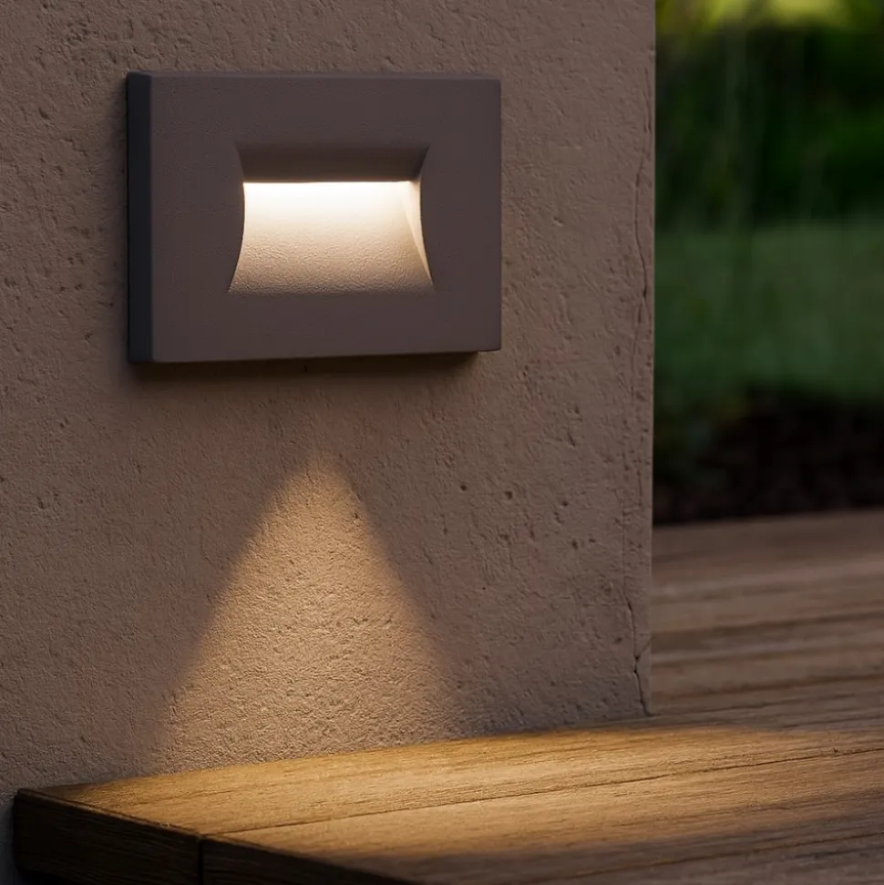 Isyluce segnapasso led 3w 4000k da incasso per esterno