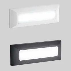 Isyluce segnapasso per esterno led 4w 4000k cover bianco antracite