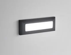 Isyluce segnapasso per esterno led 4w 4000k cover bianco antracite