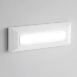 Isyluce segnapasso per esterno led 4w 4000k cover bianco antracite