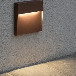 Isyluce step segnapasso led per esterno 6w 4000k corten