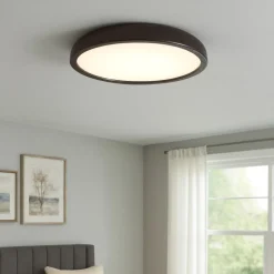 Isyluce zenal plafoniera sabbia rotonda led 55w 3000k 4000k dimmerabile