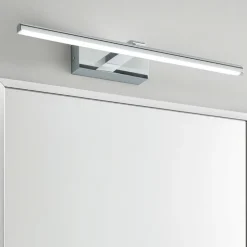 Isyluce applique da bagno per sopra specchio cromato 8w 3000k