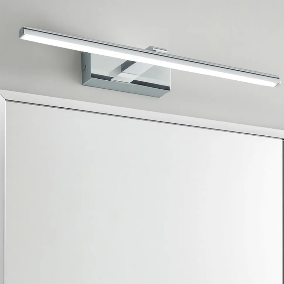 Isyluce applique da bagno per sopra specchio cromato 8w 3000k