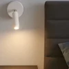 Isyluce applique da comodino bianco luce orientabile