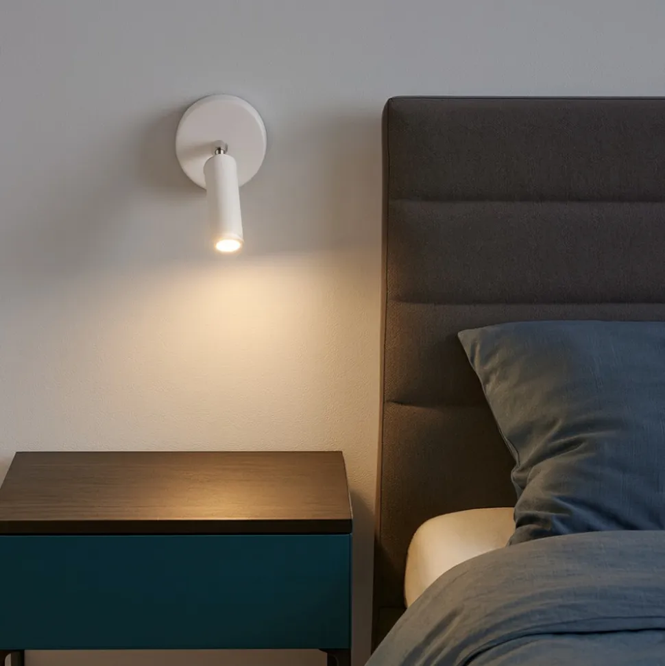 Isyluce applique da comodino bianco luce orientabile