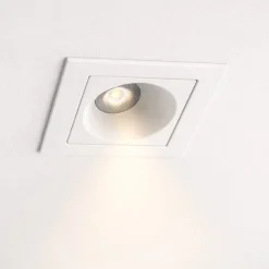 Isyluce exacta faretto da incasso bianco led 2w 3000k per controsoffitto