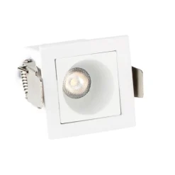 Isyluce exacta faretto da incasso bianco led 2w 3000k per controsoffitto
