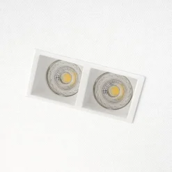 Isyluce faretto cestello 2 luci di gesso da incasso
