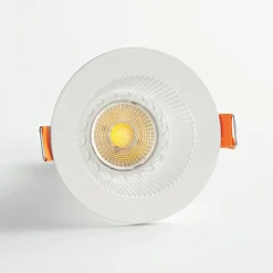 Isyluce faretto da incasso rotondo bianco metallo
