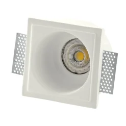Isyluce faretto in gesso da incasso rotondo per cartongesso