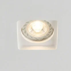Isyluce faretto in gesso quadrato da incasso per controsoffitto