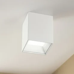 Isyluce faretto led 4000k 12w cubo soffitto bianco quadrato