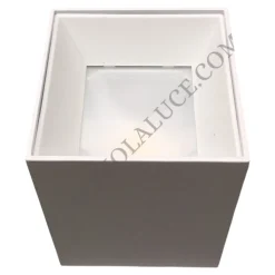 Isyluce faretto led 4000k 12w cubo soffitto bianco quadrato