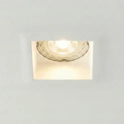 Isyluce faretto quadrato di gesso da incasso