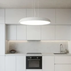 Isyluce grande lampadario zenal bianco per cucina led 108w 3000k 4000k dimmerabile