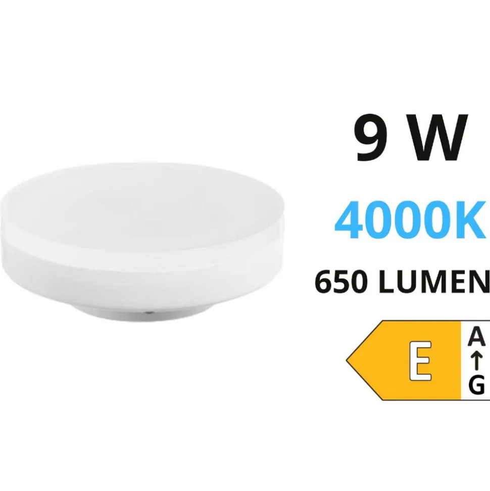 Isyluce lampadina led gx53 9w 4000k 650lm ottica 120