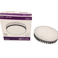 Isyluce lampadina led gx53 9w 4000k 650lm ottica 120