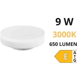 Isyluce lampadina led gx53 9w 3000k 650lm ottica 120