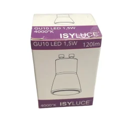 Isyluce lampadina led 1,5w gu10 35mm 4000k 120lm ottica 36 fp