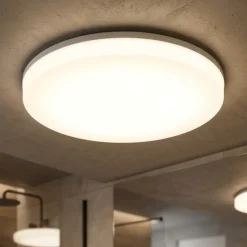 Isyluce plafoniera da bagno moderna rotonda bianca led 50w cct ip54