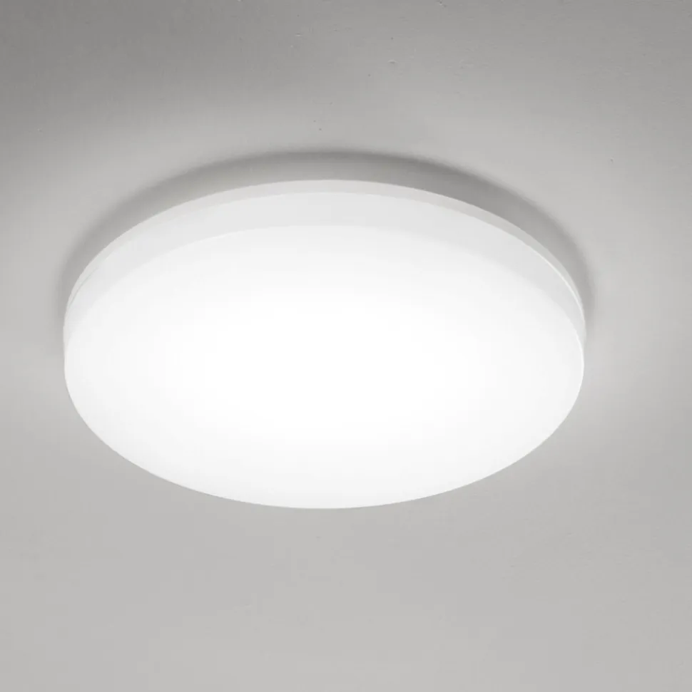 Isyluce plafoniera da bagno moderna rotonda bianca led 50w cct ip54