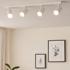 Isyluce plafoniera da cucina bianca minimal faretti orientabili