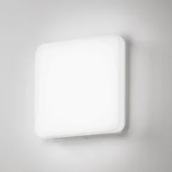 Isyluce plafoniera quadrata per bagno bianca led cct ip54